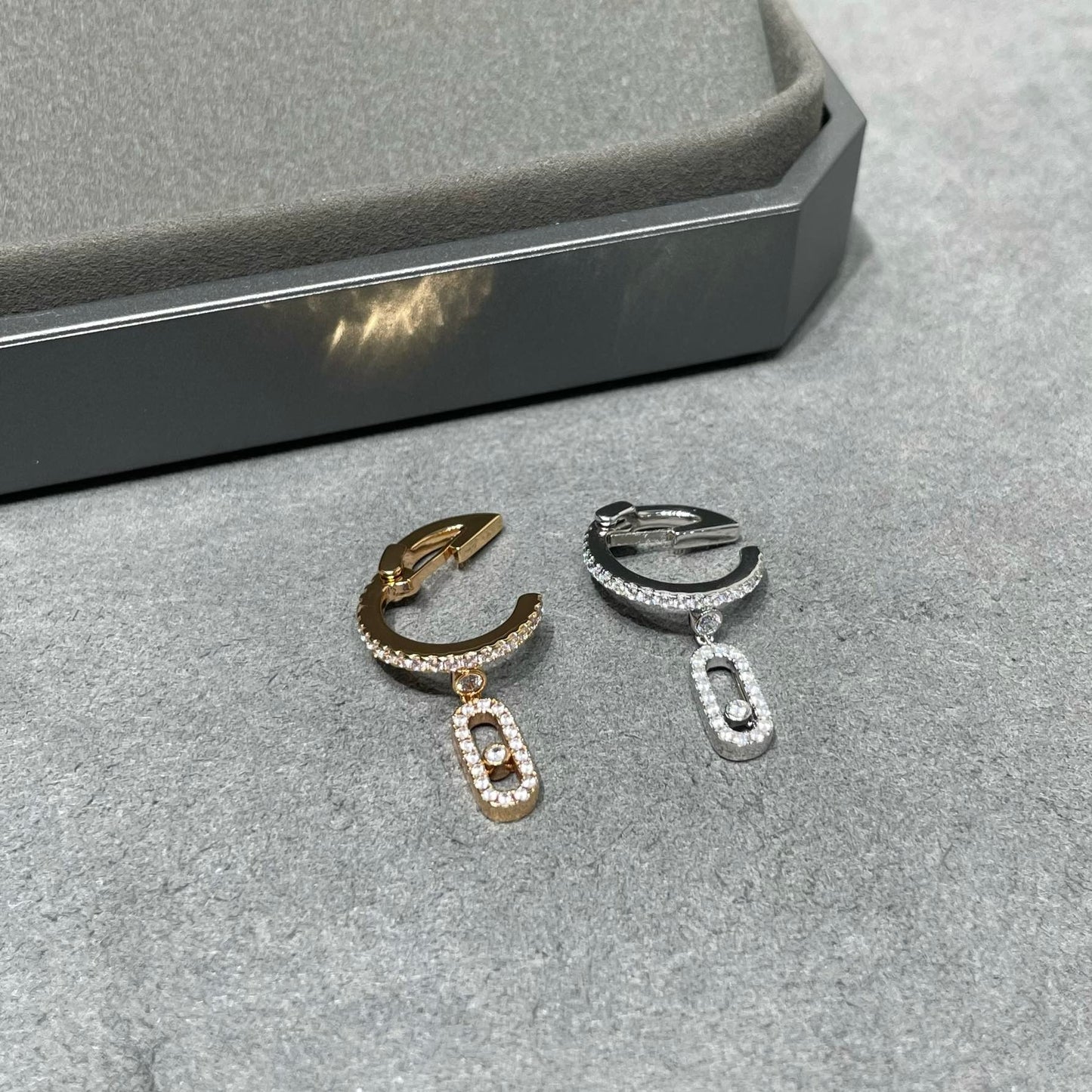 M middle ear clip earrings