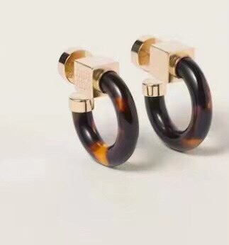 MM rounded leopard earrings