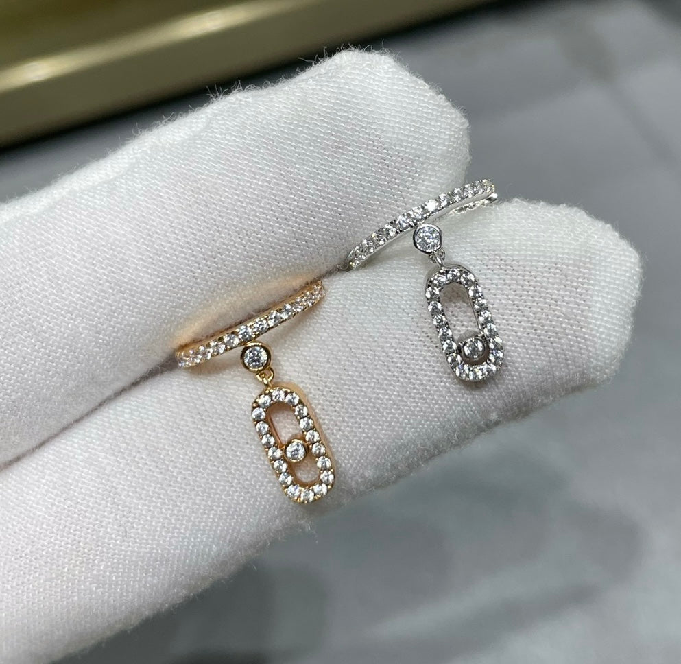 M middle ear clip earrings