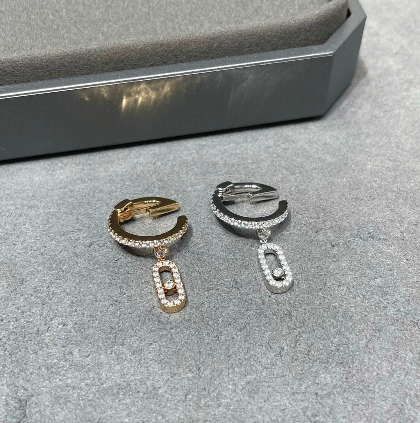 M middle ear clip earrings