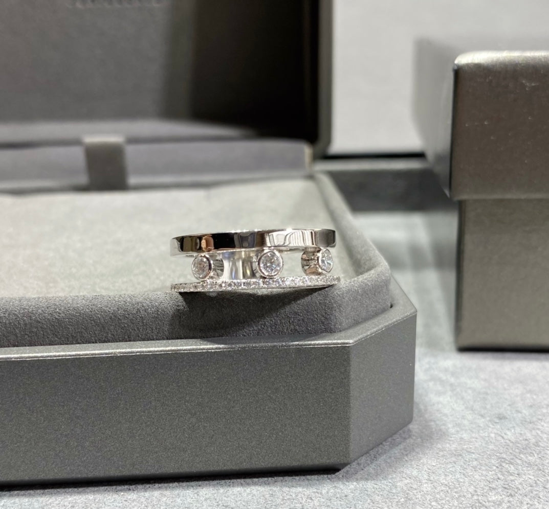 M ring gold/silver