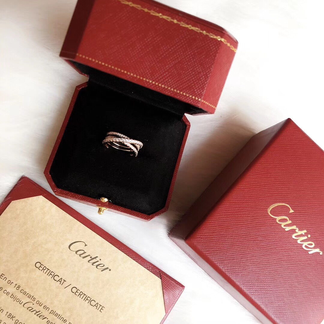 C rose gold ring