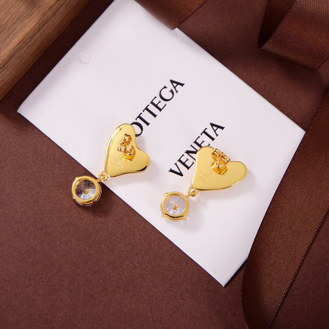 BV earrings in gold/silver
