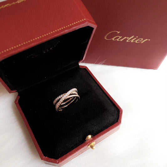 C rose gold ring
