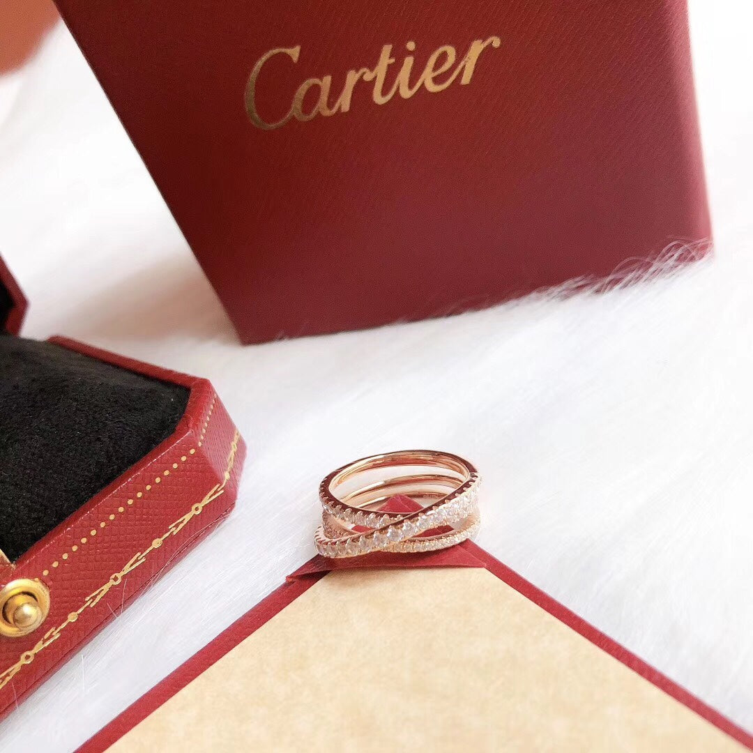 C rose gold ring