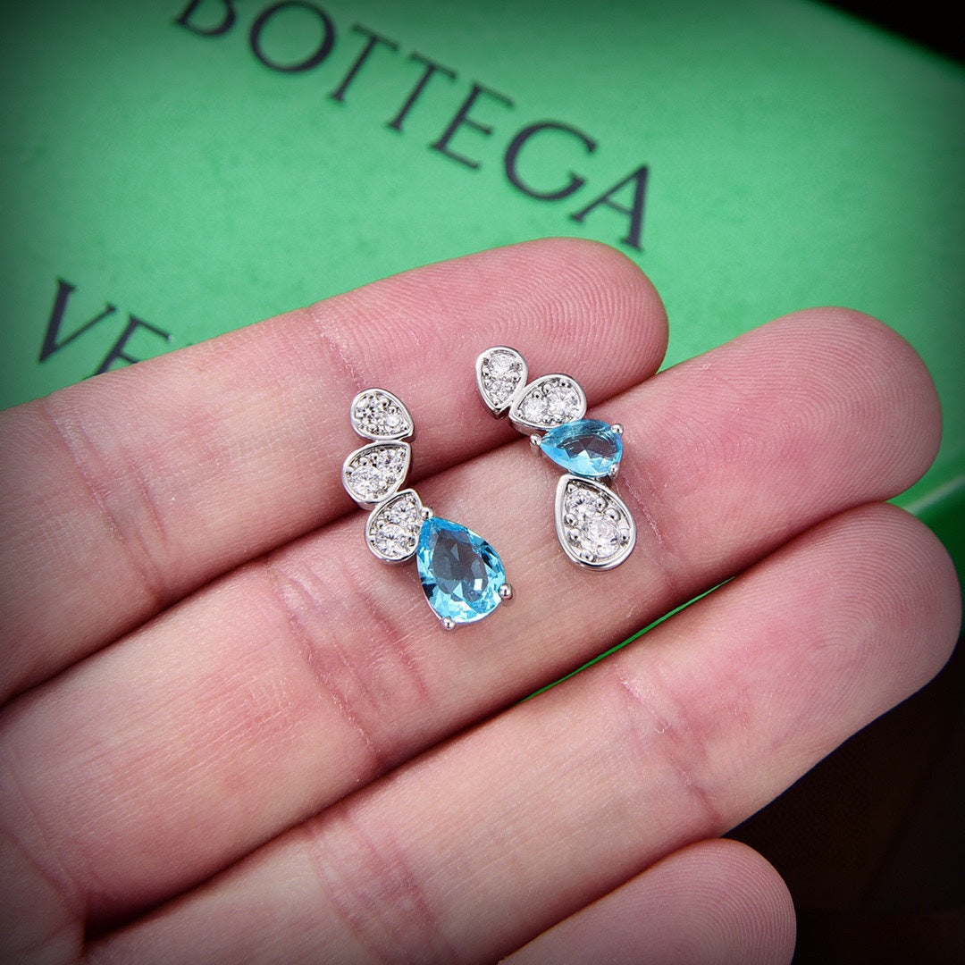 BV blue stone earrings