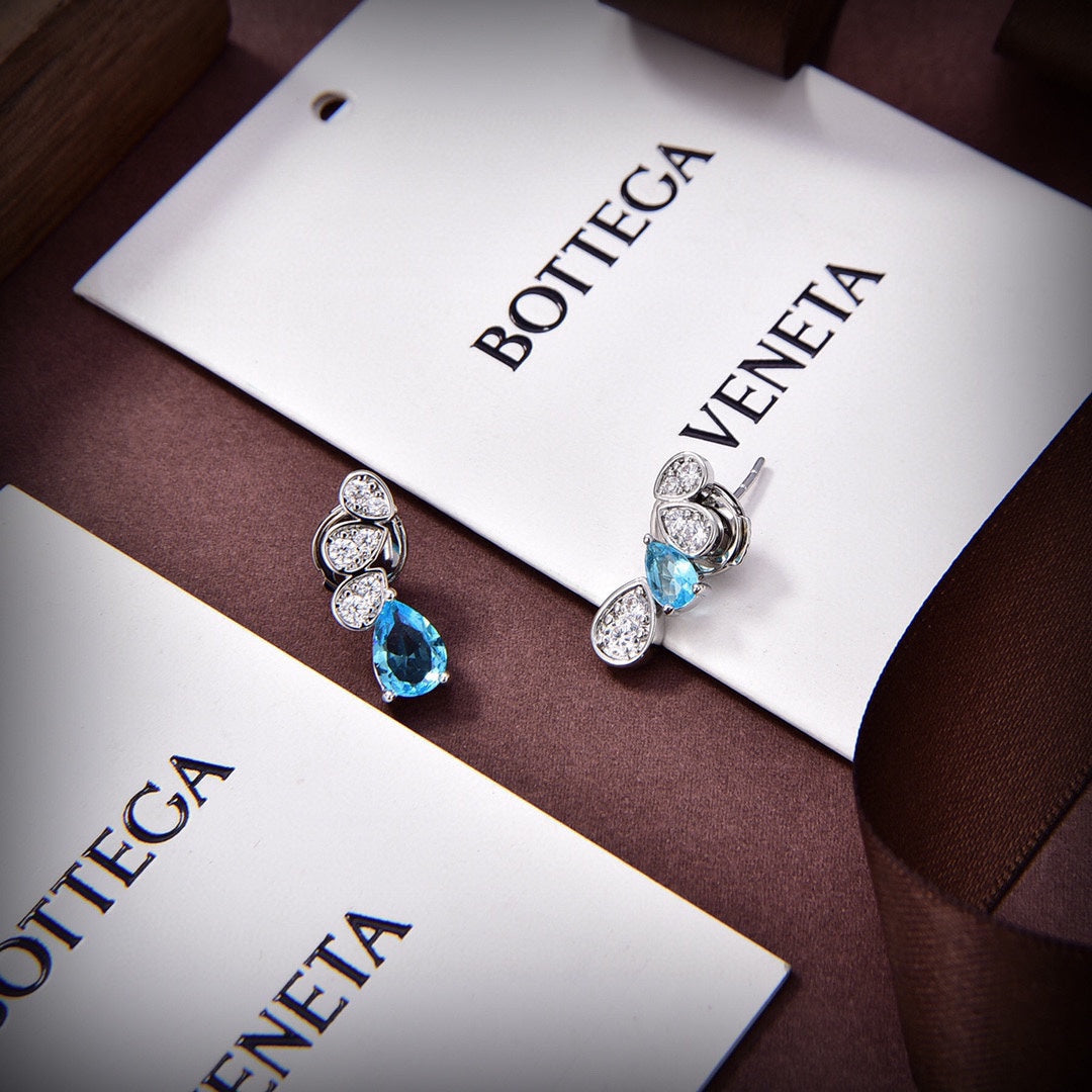 BV blue stone earrings